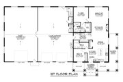 Barndominium Style House Plan - 2 Beds 2.5 Baths 1588 Sq/Ft Plan #1064-408 