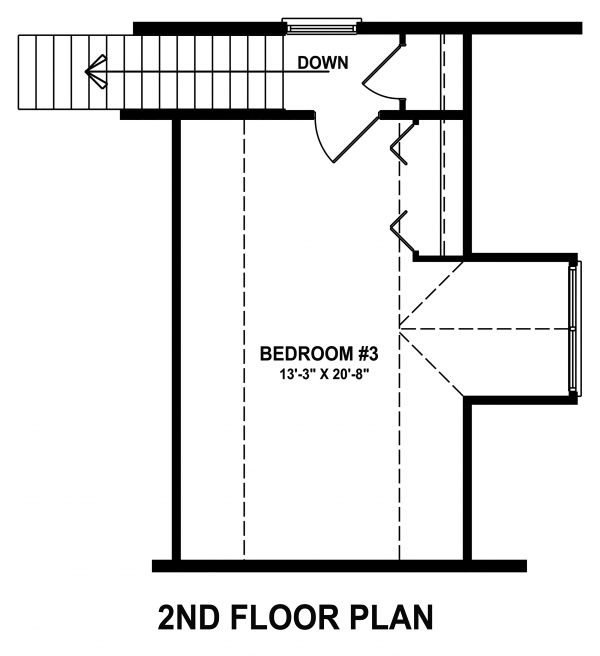 Architectural House Design - Craftsman Floor Plan - Upper Floor Plan #1057-12