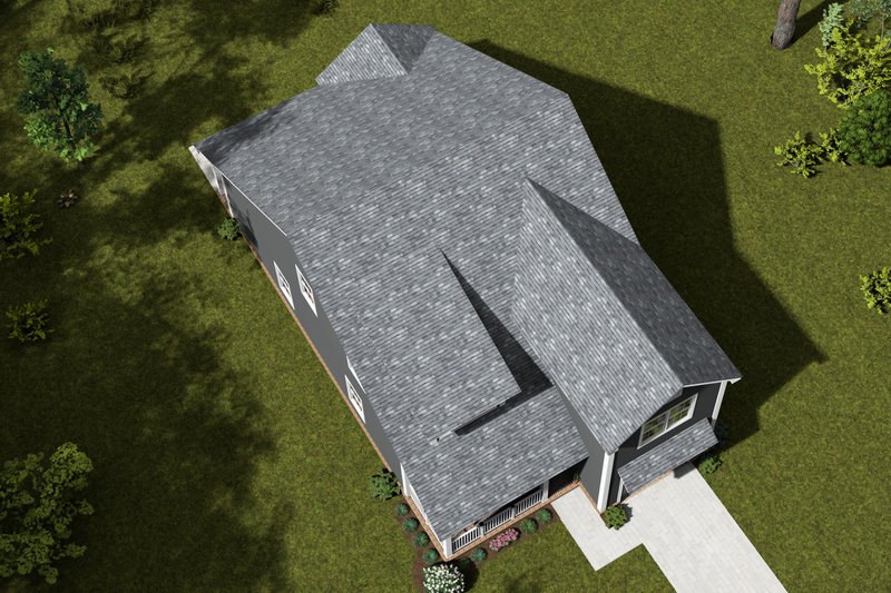 House Design - Exterior - Other Elevation 3 for Cottage House Plan #513-2268 - 4 bed, 2.5 bath