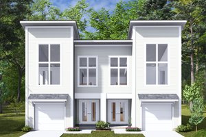 Modern Exterior - Front Elevation Plan #513-2291