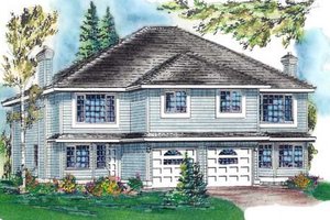 Dream House Plan - Exterior - Front Elevation for Traditional House Plan #18-250 - 3 bed, 2 bath