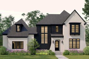 European Exterior - Front Elevation Plan #461-110