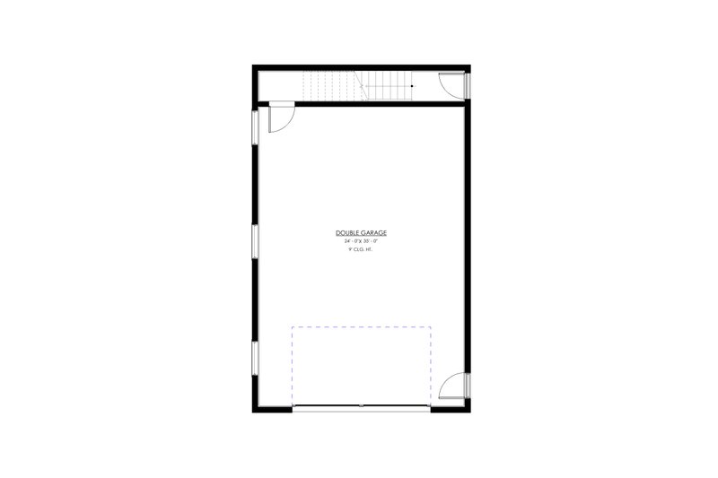 Home Plan - Floor Plan - Main Floor for Contemporary House Plan #1114-47 - 1 bed, 1 bath