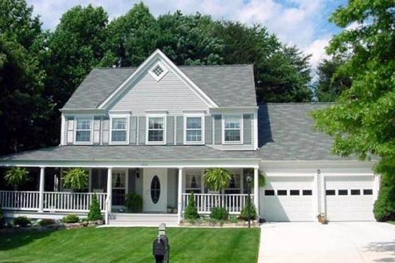 Exterior - Front Elevation for Farmhouse House Plan #312-250 - 3 bed, 2.5 bath