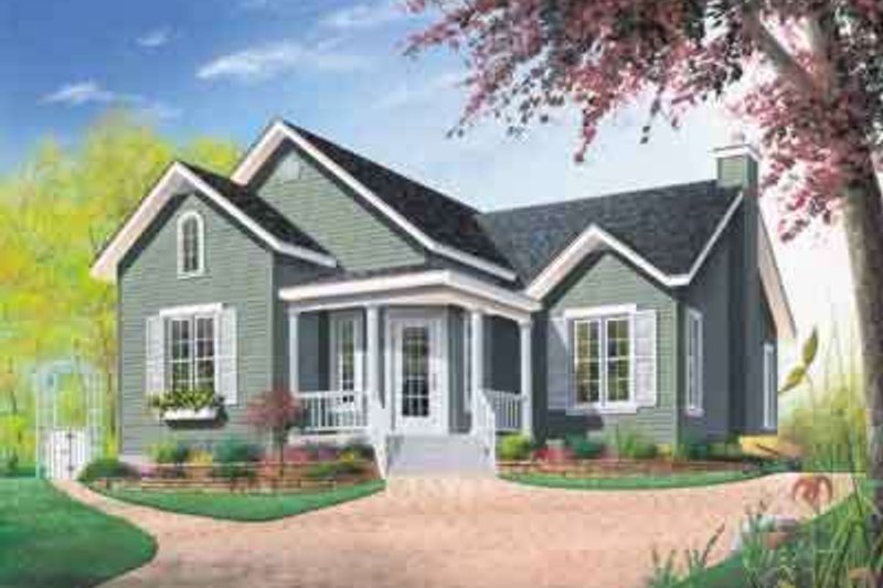 Home Plan - Farmhouse Exterior - Front Elevation Plan #23-486