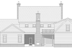 Exterior - Rear Elevation 1 for Traditional House Plan #932-449 - 6 bed, 5 bath