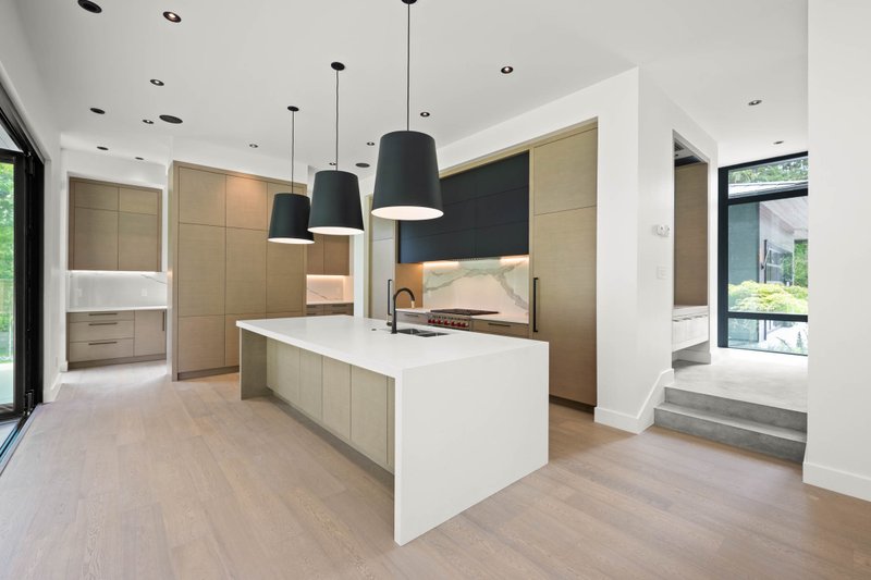 House Blueprint - Interior - Kitchen 4 for Modern House Plan #1114-100 - 4 bed, 4.5 bath