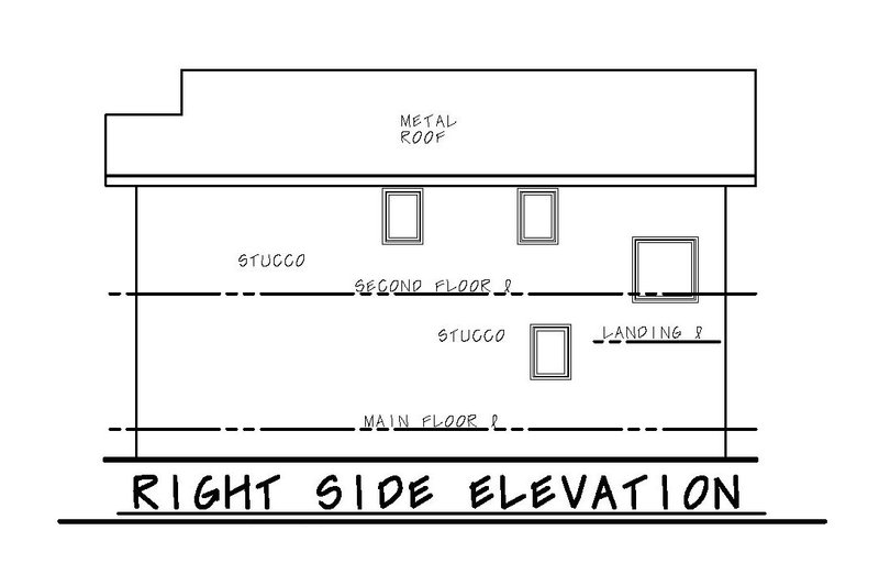 Home Plan - Exterior - Front Elevation 6 for Contemporary House Plan #20-2320 - 3 bed, 2.5 bath
