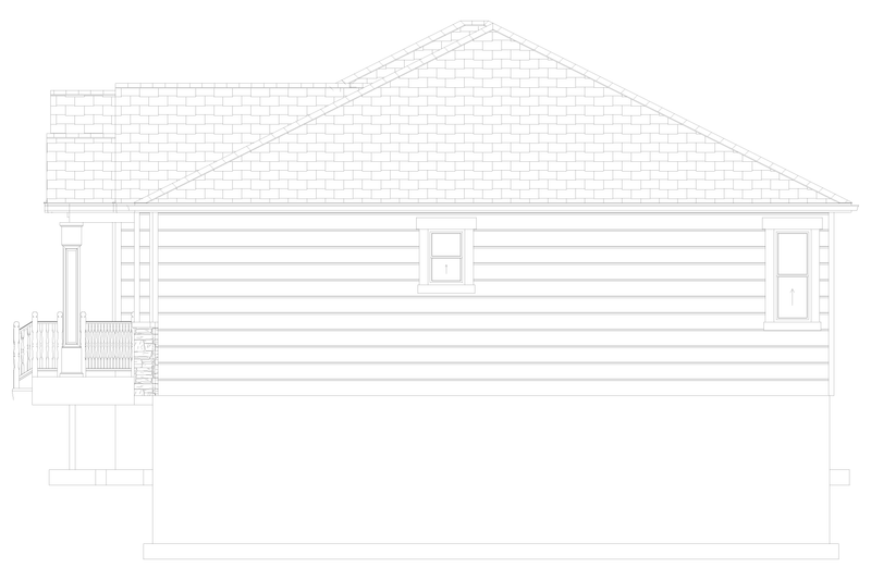 House Blueprint - Exterior - Other Elevation for Craftsman House Plan #1060-475 - 2 bed, 3 bath