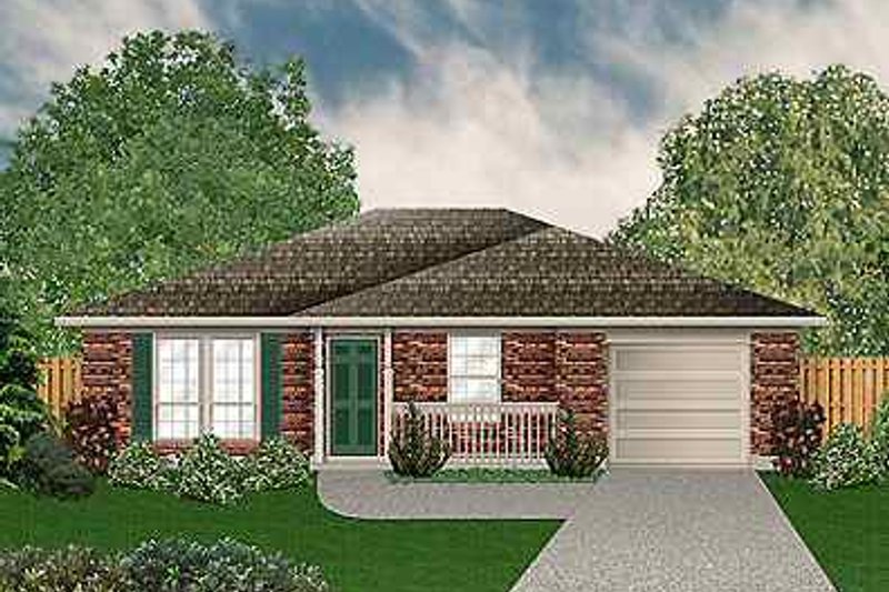 Dream House Plan - Cottage Exterior - Front Elevation Plan #84-101