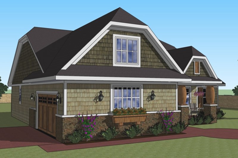 Dream House Plan - Exterior - Other Elevation 1 for Craftsman House Plan #51-516 - 3 bed, 2 bath