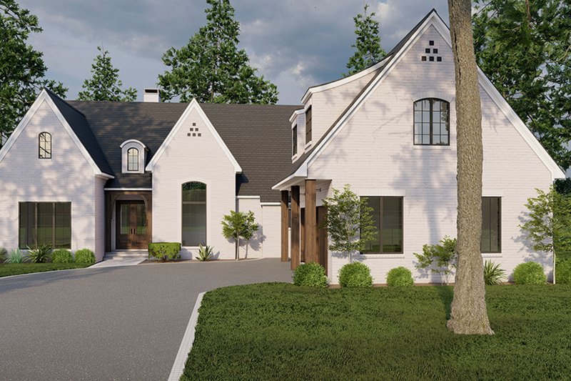 House Plan Design - Exterior - Front Elevation 5 for European House Plan #923-335 - 3 bed, 3.5 bath