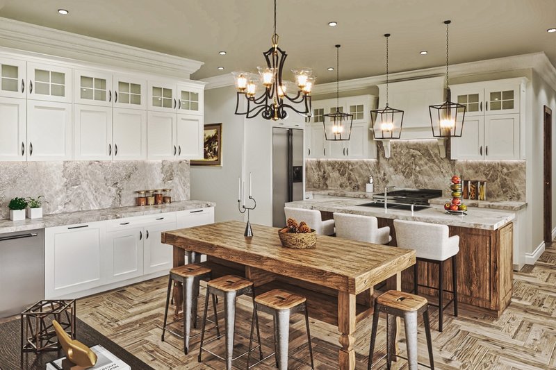 Dream House Plan - Interior - Kitchen for Craftsman House Plan #54-585 - 3 bed, 3.5 bath