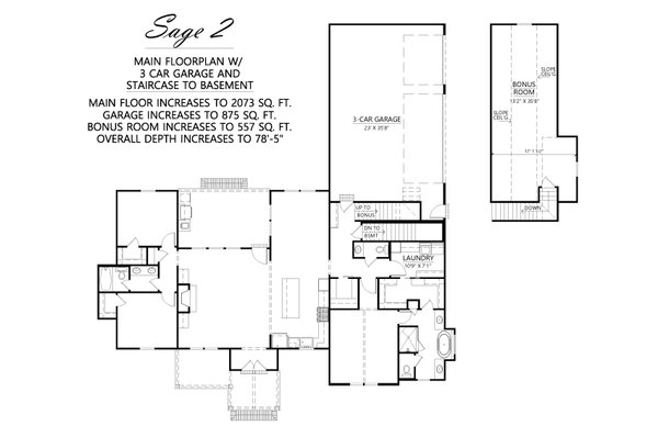 Farmhouse Floor Plan - Other Floor Plan #1074-78