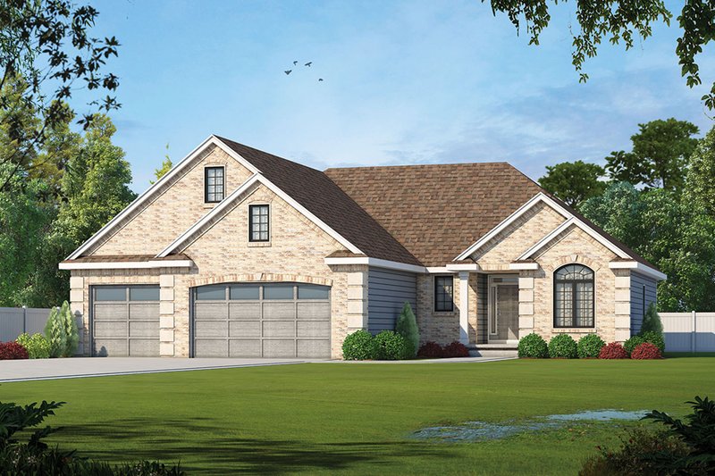 Dream House Plan - Traditional Exterior - Front Elevation Plan #20-2307
