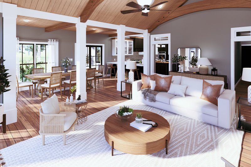 Dream House Plan - Interior - Family Room 2 for Craftsman House Plan #44-285 - 3 bed, 2.5 bath
