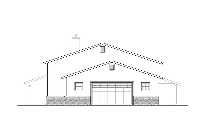 Home Plan - Exterior - Other Elevation 1 for Traditional House Plan #124-1262 - 3 bed, 3 bath