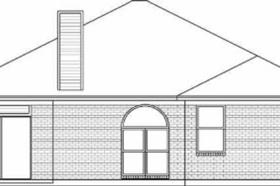 Exterior - Rear Elevation for Traditional House Plan #84-115 - 3 bed, 2 bath