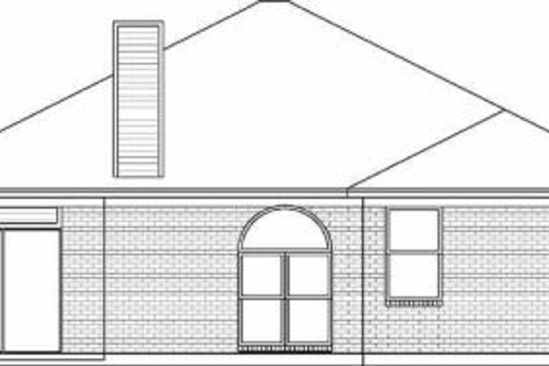 Architectural House Design - Exterior - Rear Elevation for Traditional House Plan #84-115 - 3 bed, 2 bath