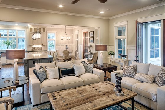 Interior - Family Room 2 for Farmhouse House Plan #928-10 - 4 bed, 4.5 bath