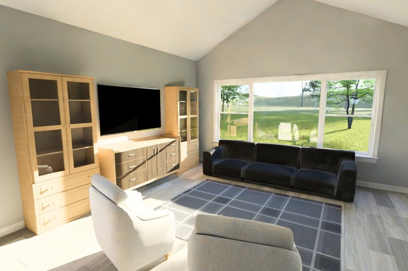 Architectural House Design - Interior - Family Room 1 for Cottage House Plan #513-2425 - 3 bed, 2 bath