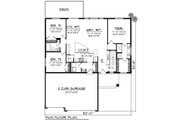 Prairie Style House Plan - 3 Beds 2 Baths 1583 Sq/Ft Plan #70-1547 