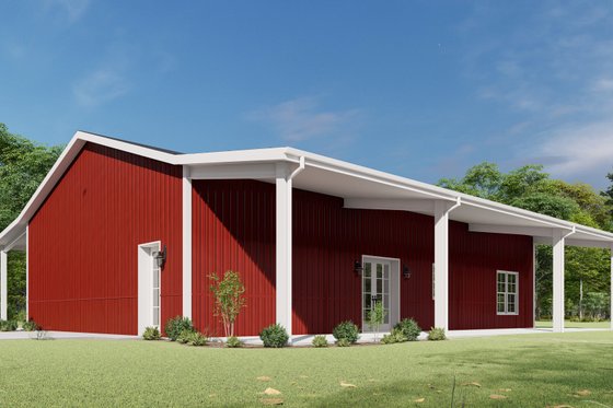 Exterior - Other Elevation 2 for Barndominium House Plan #1092-57 - 3 bed, 2 bath