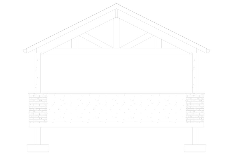 House Blueprint - Exterior - Other Elevation for Country House Plan #1060-200, 0 bath