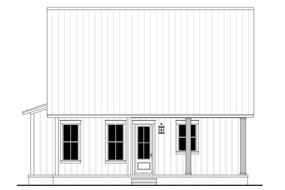 Exterior - Rear Elevation for Farmhouse House Plan #430-227 - 2 bed, 2 bath