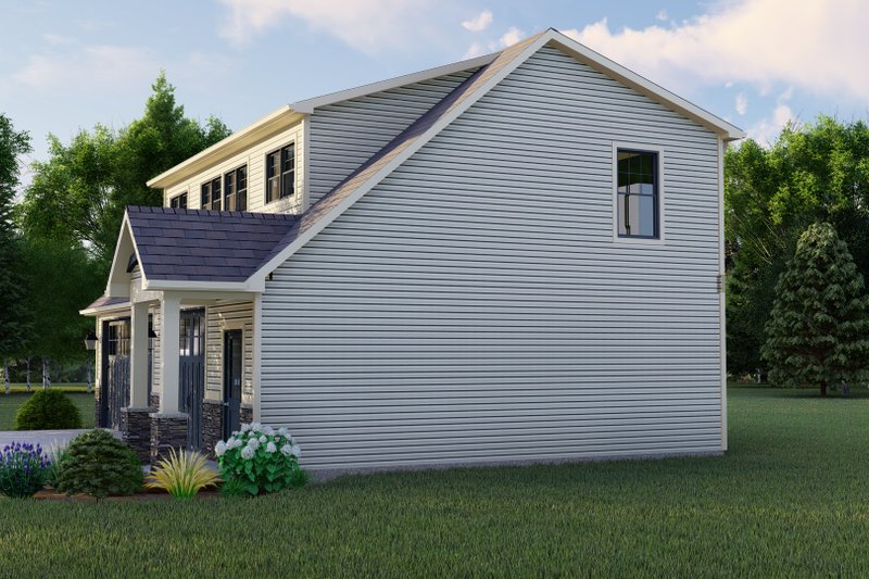 House Blueprint - Exterior - Other Elevation 1 for Craftsman House Plan #1064-91 - 2 bed, 1 bath