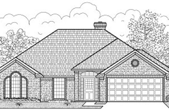 Exterior - Front Elevation for Traditional House Plan #65-308 - 4 bed, 2 bath