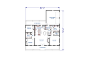 Southern Style House Plan - 3 Beds 2.5 Baths 2160 Sq/Ft Plan #44-269 Floor 
