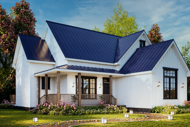 Home Plan - Exterior - Rear Elevation 1 for Farmhouse House Plan #54-673 - 3 bed, 2 bath