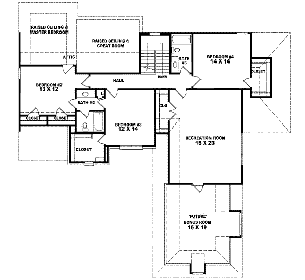 Colonial Style House Plan - 4 Beds 3.5 Baths 3394 Sq/Ft Plan #81-554 ...