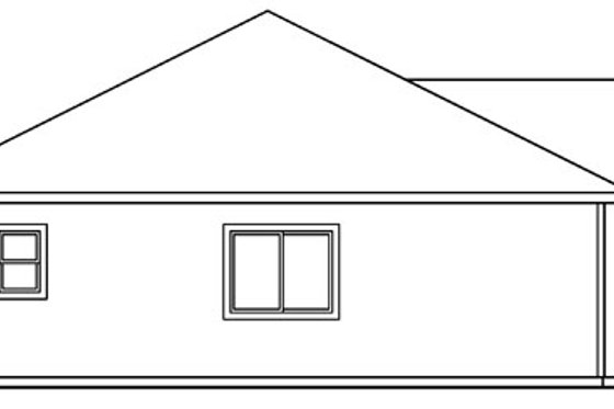 Exterior - Other Elevation for Ranch House Plan #124-394 - 4 bed, 2 bath