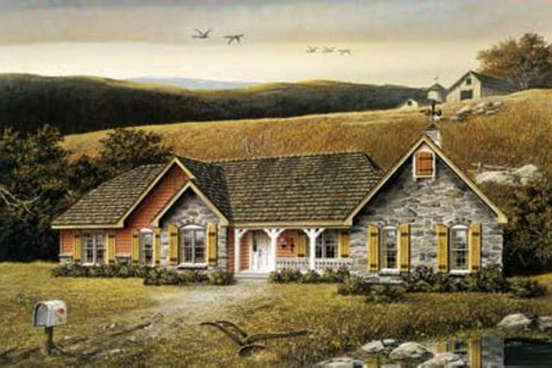 Home Plan - Exterior - Other Elevation 2 for Traditional House Plan #57-102 - 4 bed, 2.5 bath