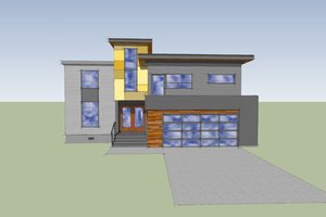 Exterior - Other Elevation 1 for Modern House Plan #518-4 - 3 bed, 3.5 bath