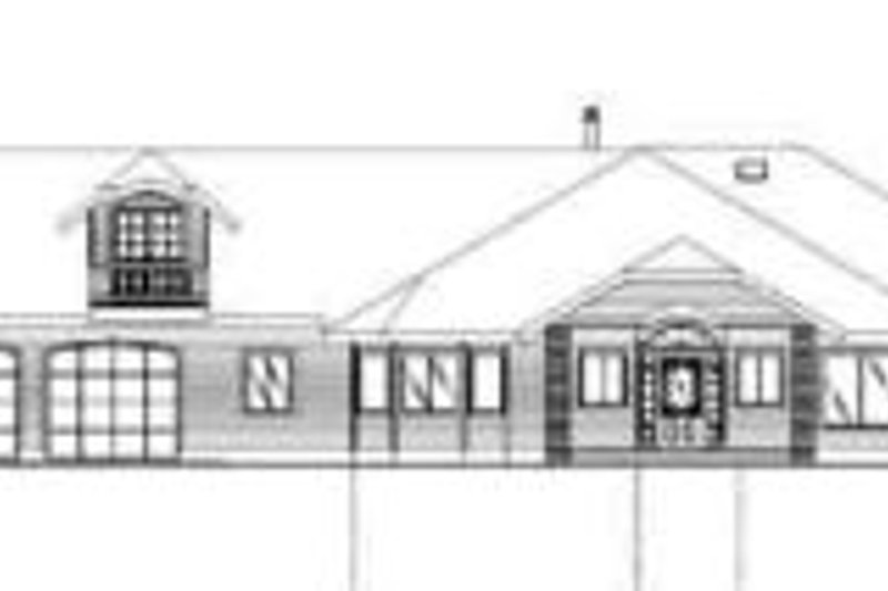 Home Plan - Exterior - Rear Elevation for Traditional House Plan #117-155 - 3 bed, 4 bath