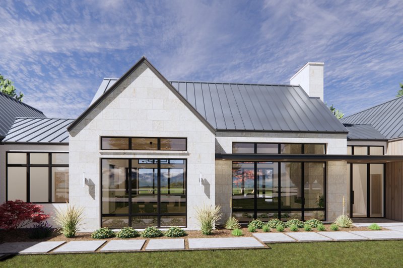 Home Plan - Exterior - Front Elevation 5 for Modern House Plan #1096-25 - 4 bed, 4.5 bath