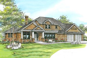 Traditional Exterior - Front Elevation Plan #124-212