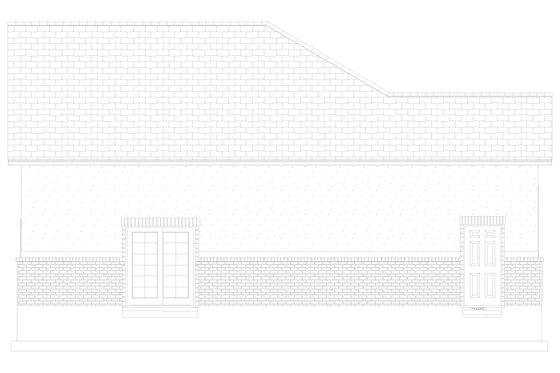 Exterior - Other Elevation 2 for Traditional House Plan #1060-126, 1 bath