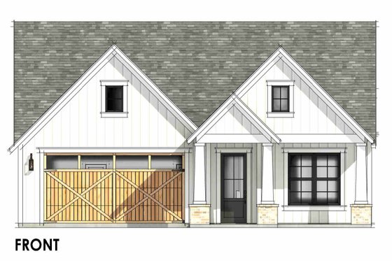 Exterior - Front Elevation 3 for Craftsman House Plan #1096-192 - 4 bed, 3 bath