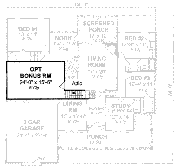 Traditional Floor Plan - Other Floor Plan #20-1832