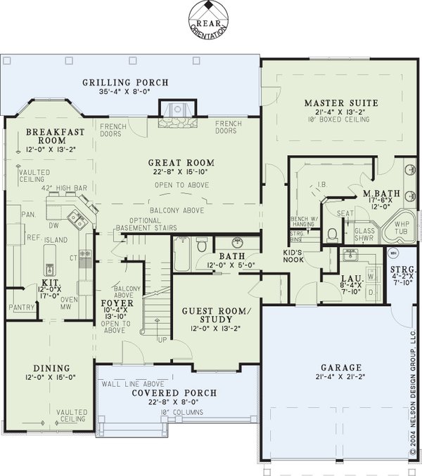 Craftsman Floor Plan - Main Floor Plan #17-1167