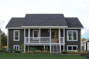 Country Exterior - Front Elevation Plan #23-2569