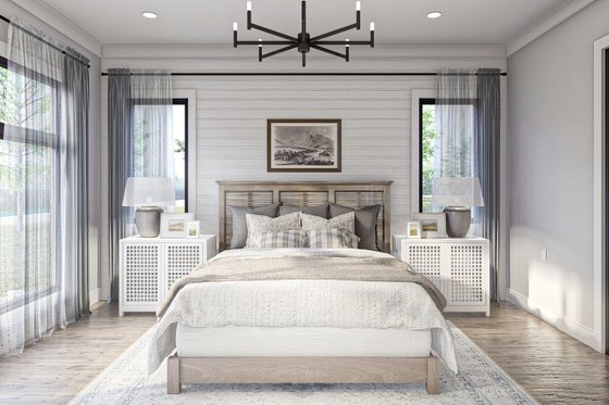 Interior - Master Bedroom 1 for Modern House Plan #455-621 - 2 bed, 2 bath