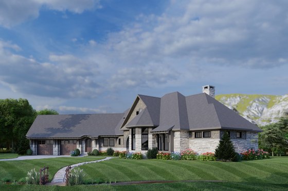 Exterior - Front Elevation 4 for Victorian House Plan #1088-5 - 3 bed, 2.5 bath