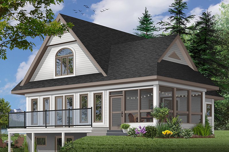 Home Plan - Farmhouse Exterior - Front Elevation Plan #23-525