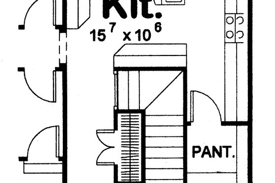 Exterior - Front Elevation 4 for Bungalow House Plan #20-2139 - 2 bed, 2 bath