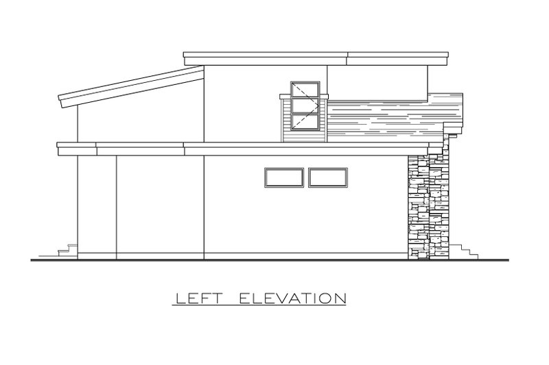 Home Plan - Exterior - Other Elevation 1 for Contemporary House Plan #1100-21 - 3 bed, 2.5 bath